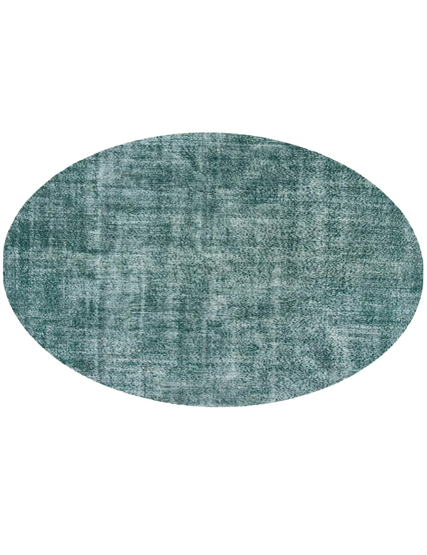 Grün Türkei Vintage Teppich 237 x 237 cm - Einzigartiger handgefertigter Teppich