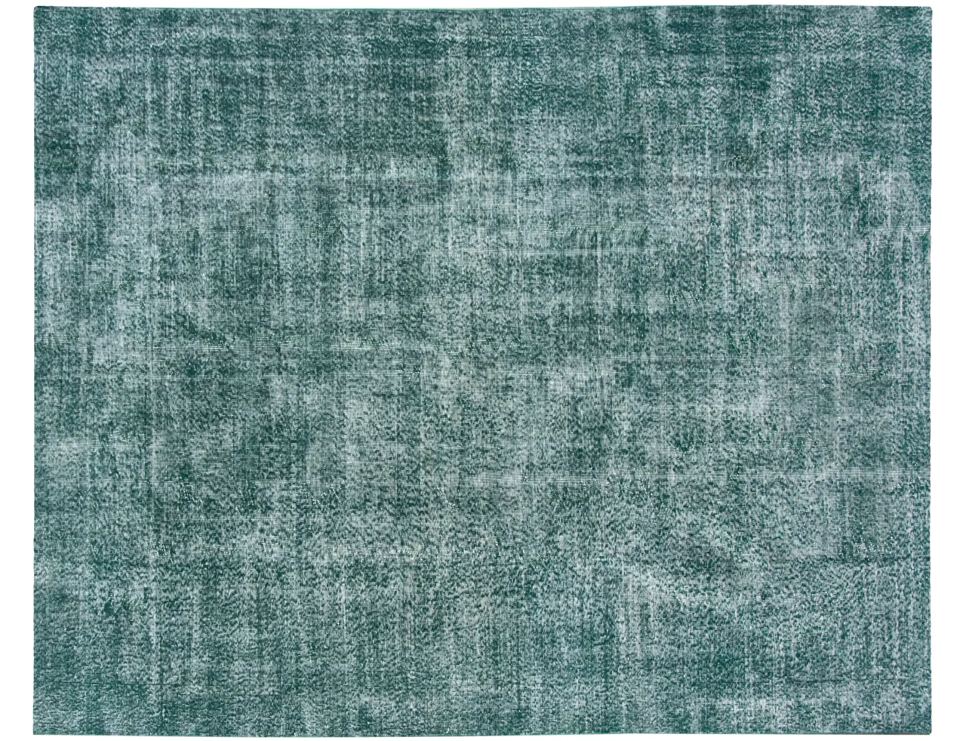 Grün Türkei Vintage Teppich 340 x 237 cm - Einzigartiger handgefertigter Teppich