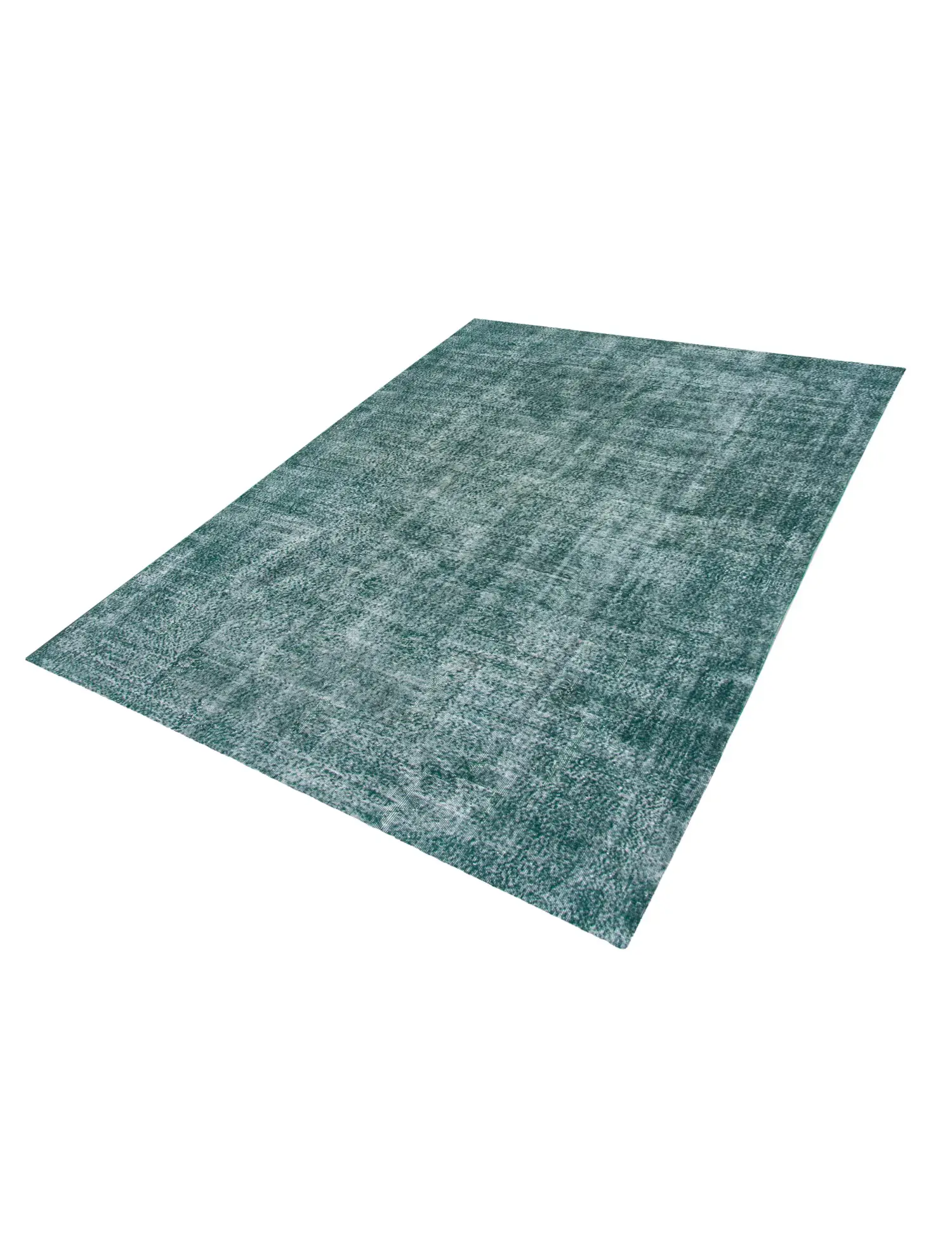 Grün Türkei Vintage Teppich 340 x 237 cm - Einzigartiger handgefertigter Teppich