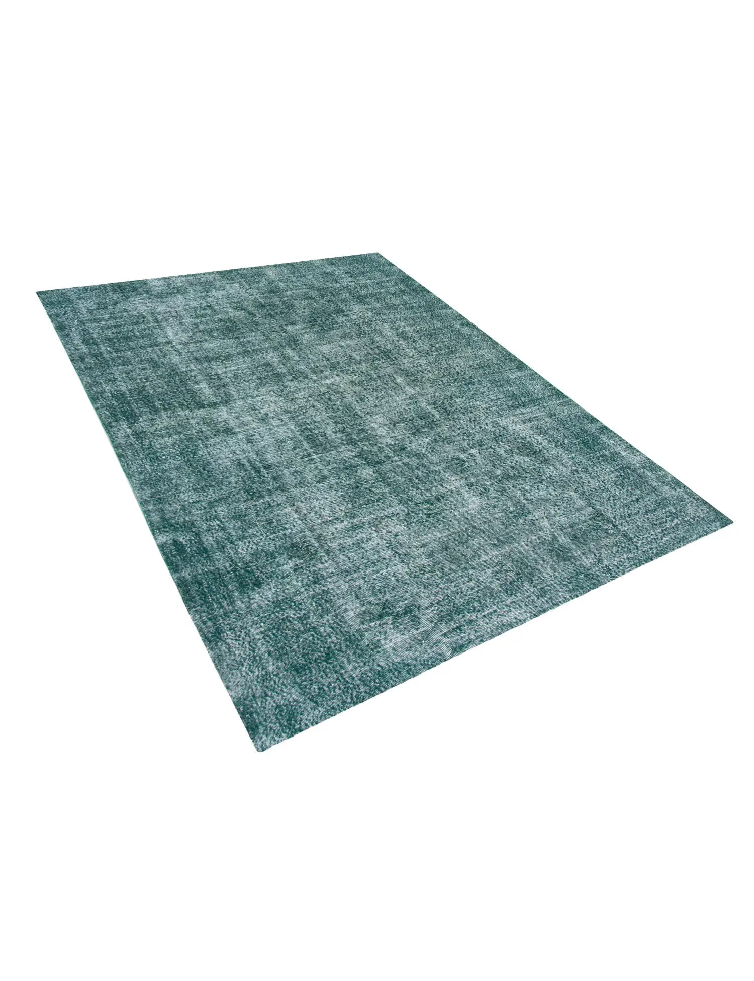 Grün Türkei Vintage Teppich 340 x 237 cm - Einzigartiger handgefertigter Teppich