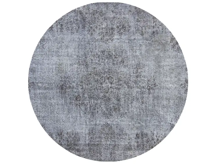 Grau Türkei Vintage Teppich 173 x 173 cm