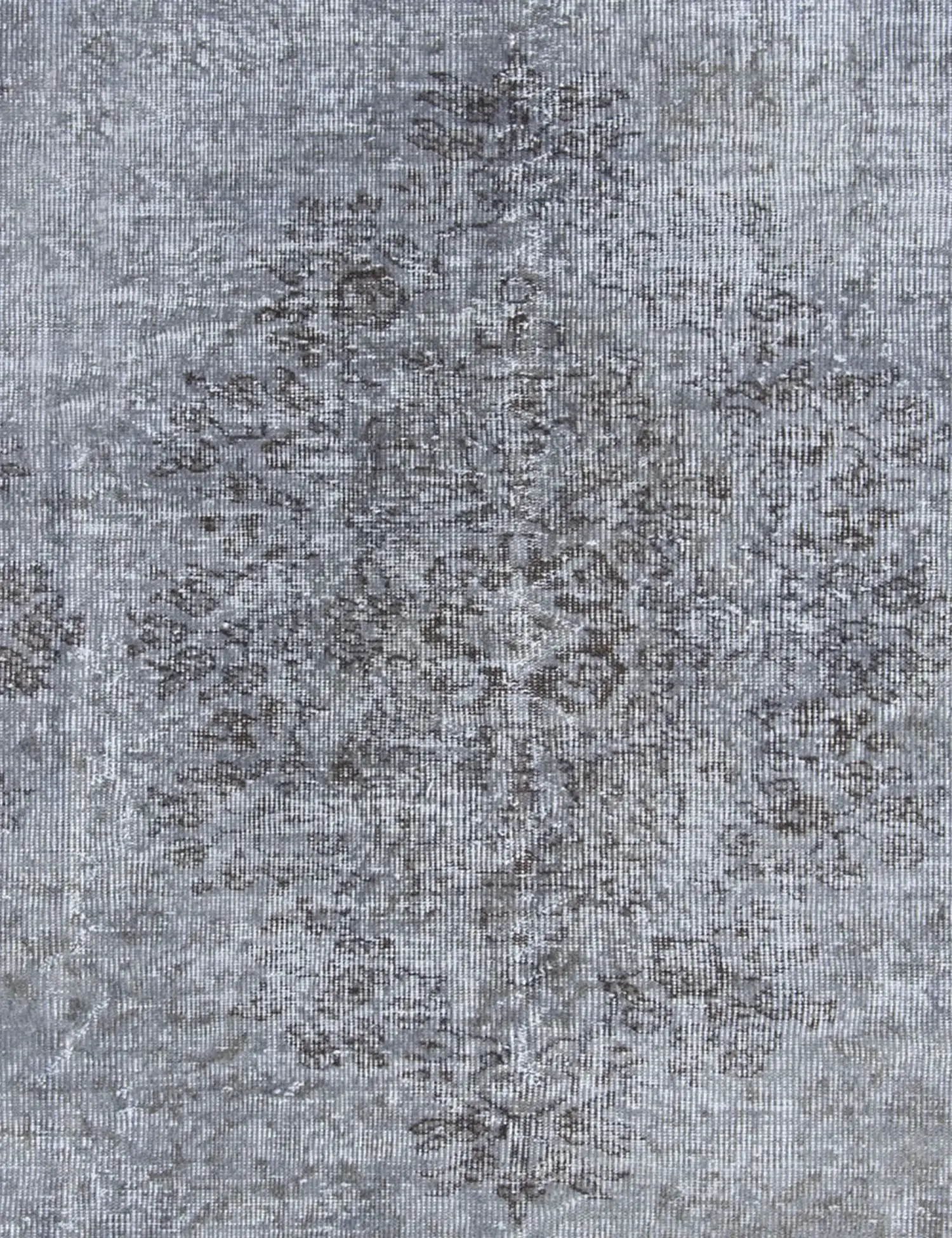 Grau Türkei Vintage Teppich 173 x 173 cm - Einzigartiger handgefertigter Teppich