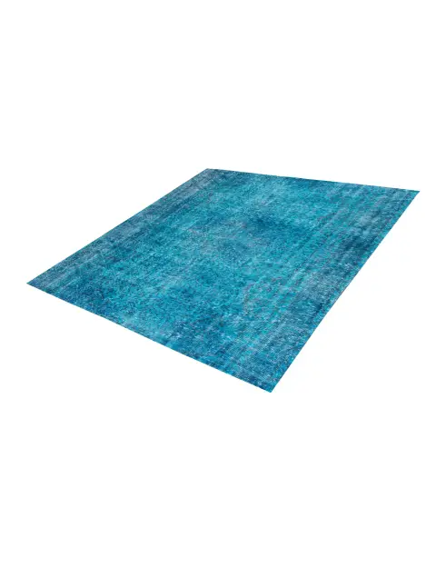 Blauw Turkije Vintage Tapijt 175 x 175 cm - view 1