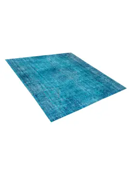 Blau Türkei Vintage Teppich 175 x 175 cm - view 2