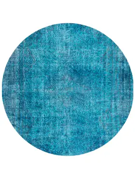 Blau Türkei Vintage Teppich 175 x 175 cm