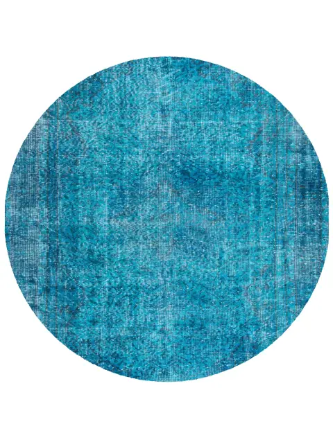 Sininen Turkki vintage matot 175 x 175 cm