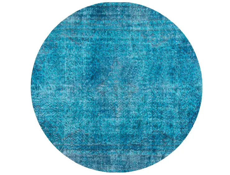 Blau Türkei Vintage Teppich 175 x 175 cm