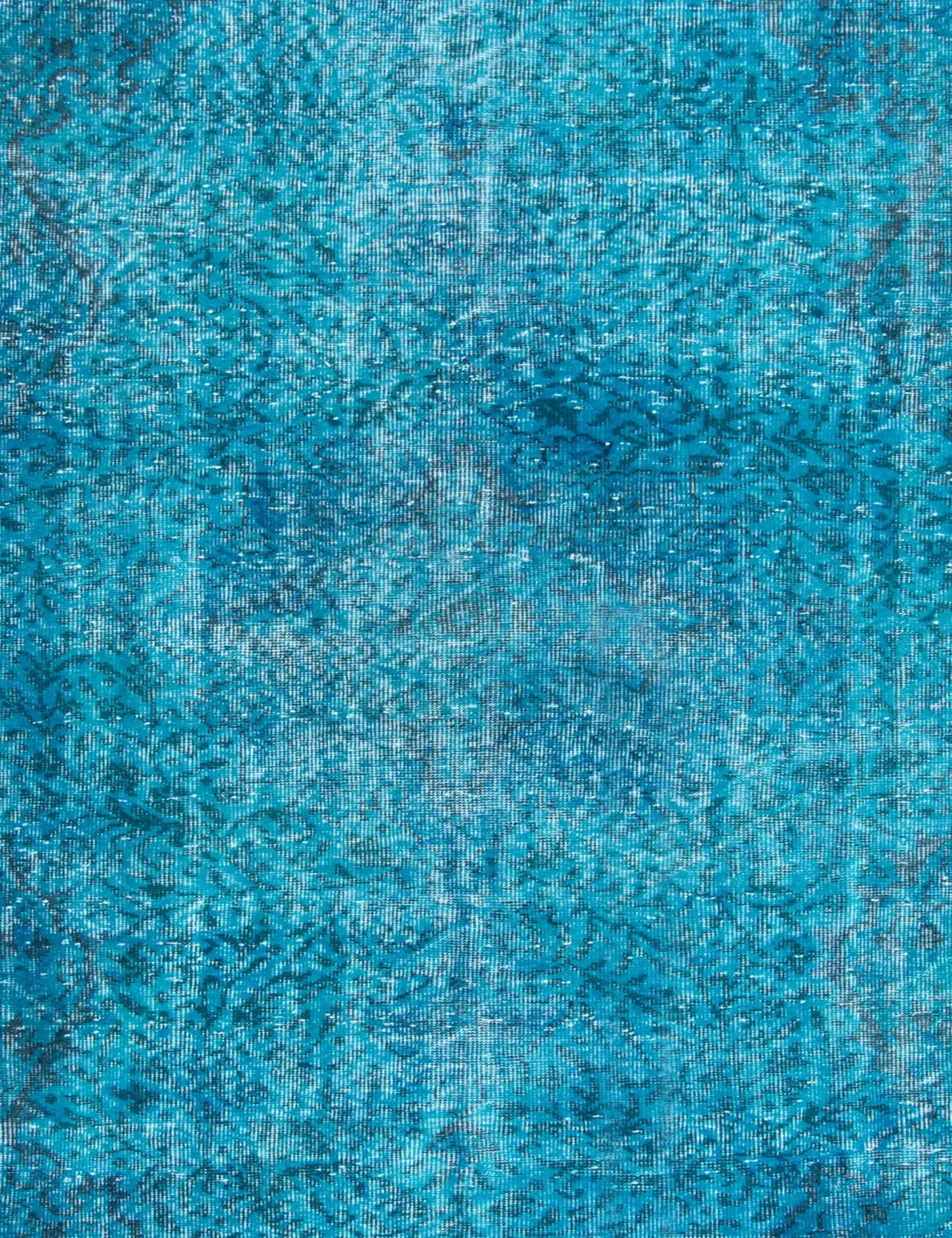 Blau Türkei Vintage Teppich 230 x 175 cm - Einzigartiger handgefertigter Teppich