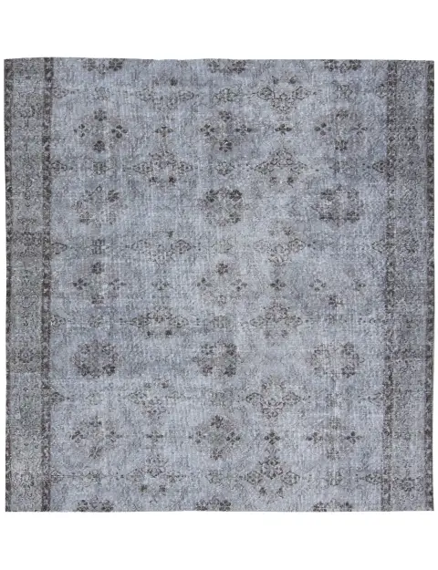 Grijs Turkije Vintage Tapijt 193 x 193 cm