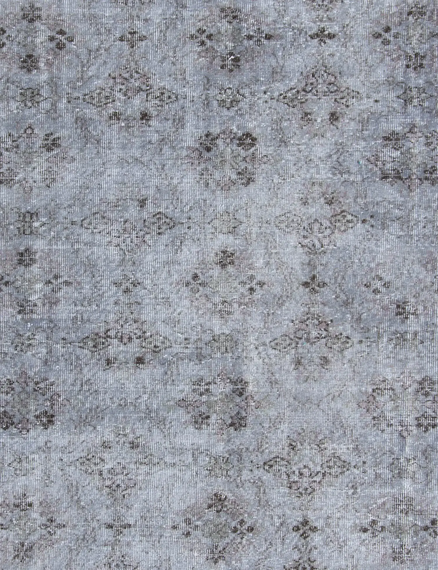 Grau Türkei Vintage Teppich 193 x 193 cm - Einzigartiger handgefertigter Teppich