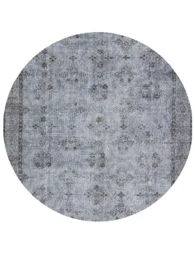 Grau Türkei Vintage Teppich 193 x 193 cm