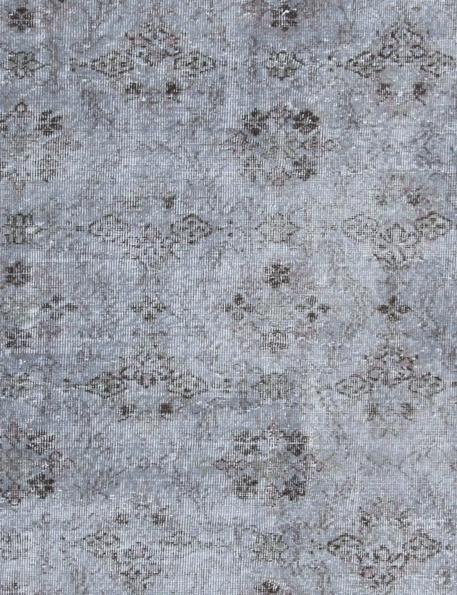 Grau Türkei Vintage Teppich 193 x 193 cm - Einzigartiger handgefertigter Teppich