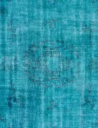 Blau Türkei Vintage Teppich 180 x 180 cm - view 3