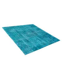 Blau Türkei Vintage Teppich 180 x 180 cm - view 2