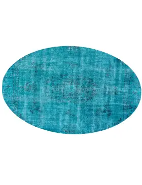 Blau Türkei Vintage Teppich 180 x 180 cm - view 2
