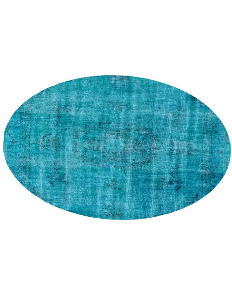 Blå Tyrkiet Vintagetæppe 180 x 180 cm - view 2