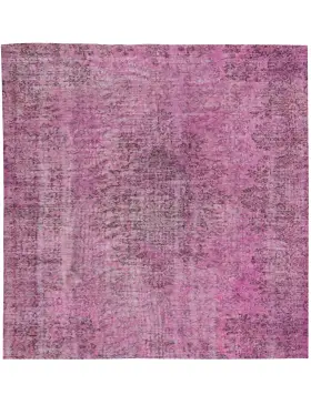 Rosa Türkei Vintage Teppich 162 x 162 cm