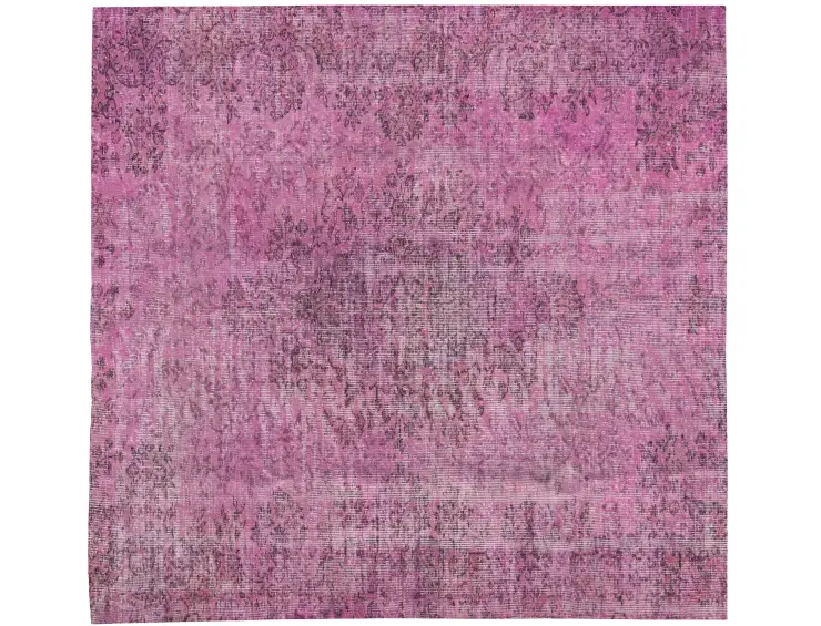 Pink Turkey Vintage Carpet 162 x 162 cm