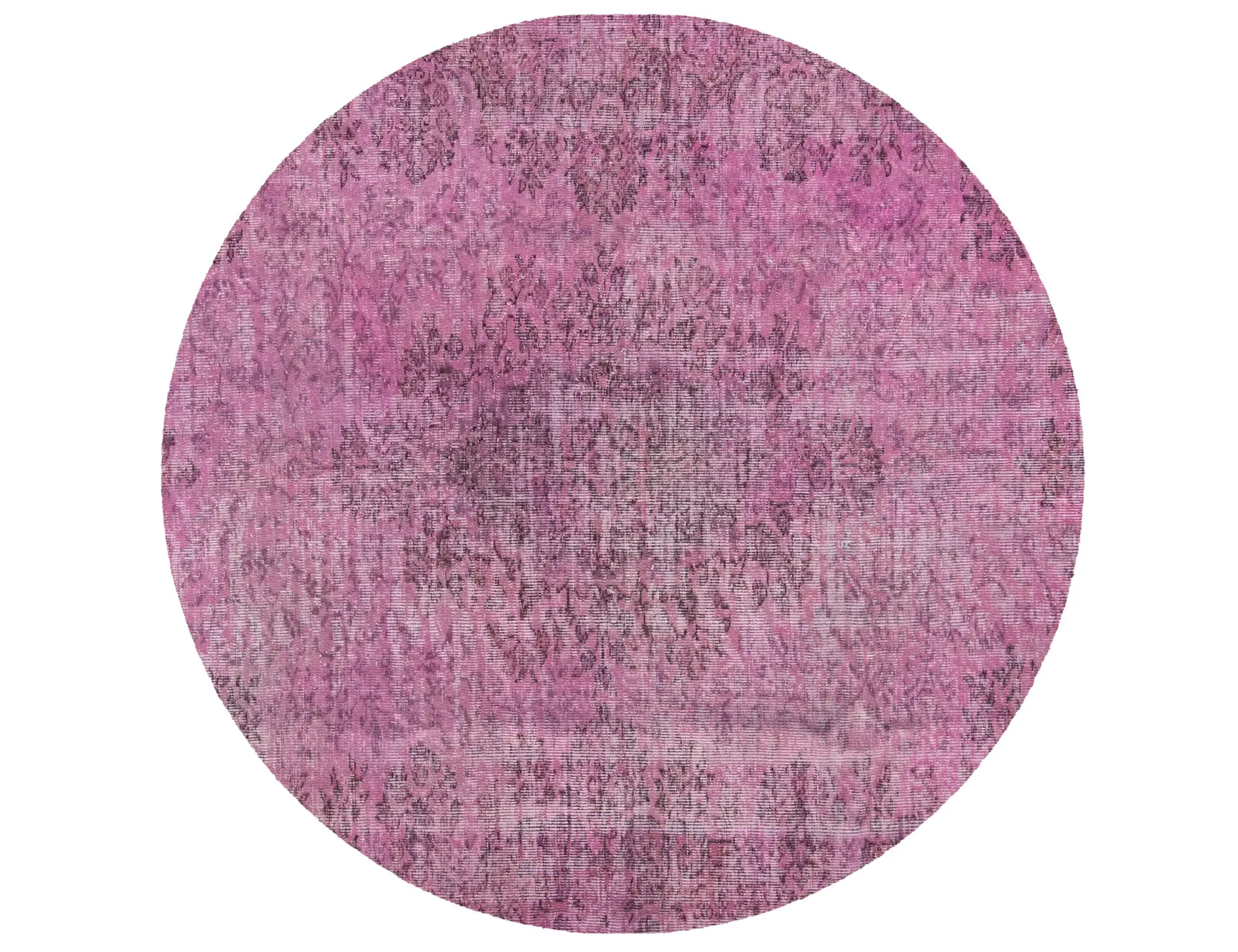 Rosa Türkei Vintage Teppich 162 x 162 cm