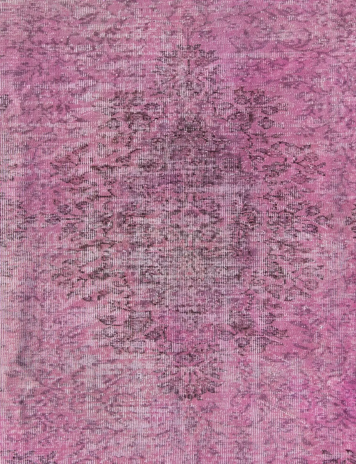 Rosa Türkei Vintage Teppich 162 x 162 cm - Einzigartiger handgefertigter Teppich