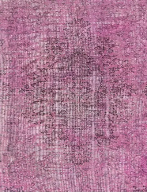 Rosa Turkiet vintage matta 162 x 162 cm - view 3