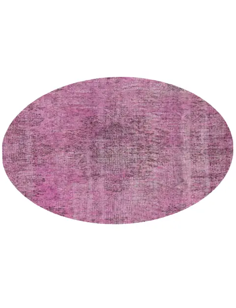 Rosa Turkiet vintage matta 162 x 162 cm - view 1