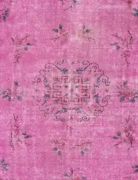 Rosa Türkei Vintage Teppich 180 x 180 cm - view 3