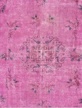 Pink Turkey Vintage Carpet 180 x 180 cm - view 3
