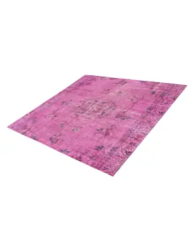 Pink Turkey Vintage Carpet 180 x 180 cm - view 1