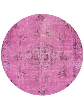 Rosa Türkei Vintage Teppich 180 x 180 cm
