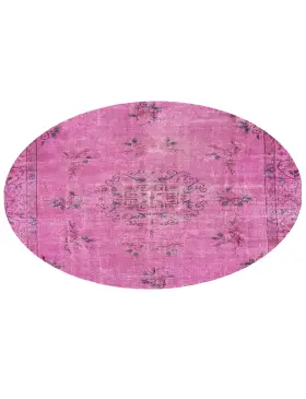 Rosa Türkei Vintage Teppich 180 x 180 cm - view 1