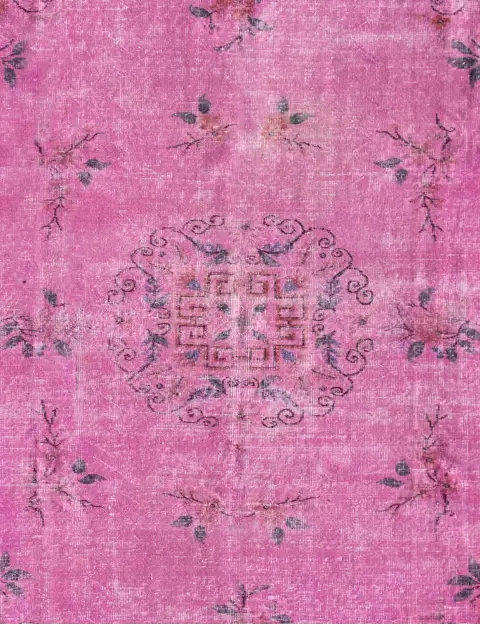 Roze Turkije Vintage Tapijt 250 x 180 cm - view 3