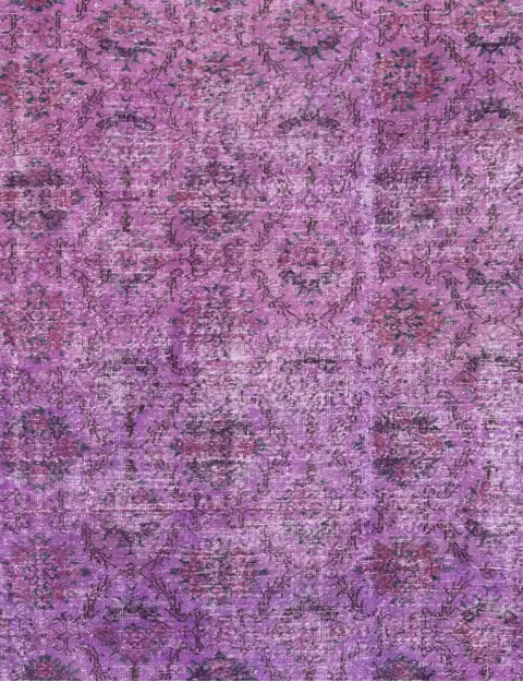 Purper Turkije Vintage Tapijt 203 x 203 cm - view 3