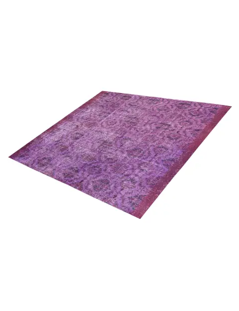 Purper Turkije Vintage Tapijt 203 x 203 cm - view 1