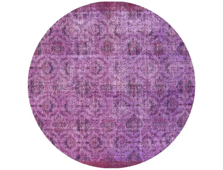Lila Türkei Vintage Teppich 203 x 203 cm