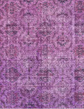 Lila Türkei Vintage Teppich 203 x 203 cm - view 3