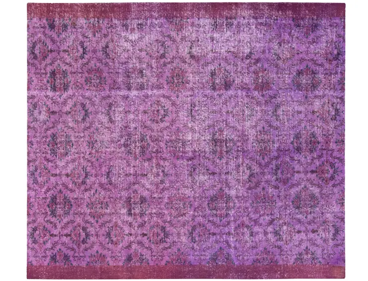 Lila Türkei Vintage Teppich 250 x 203 cm