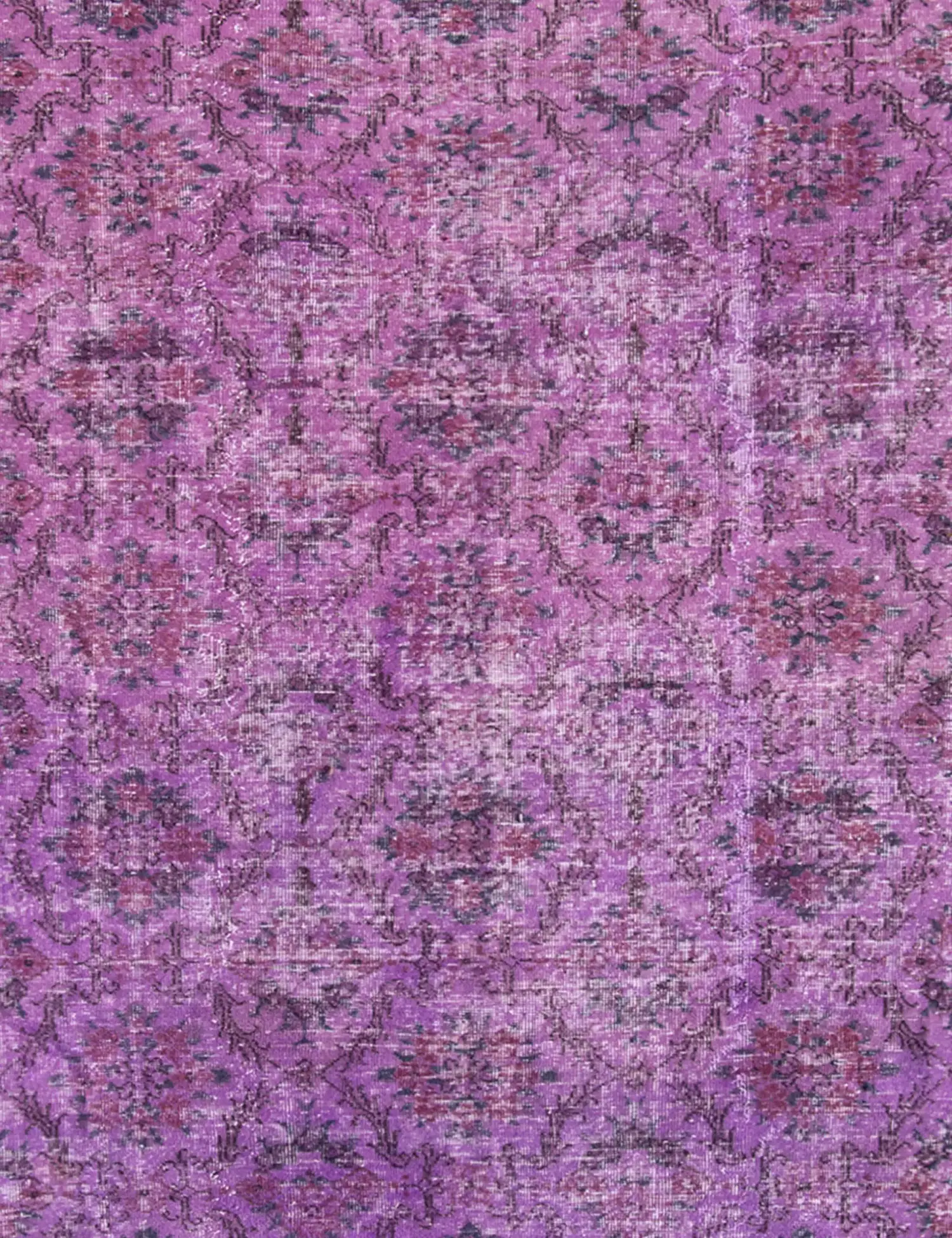 Purple Turkey Vintage Carpet 250 x 203 cm - Unique Handmade Carpet