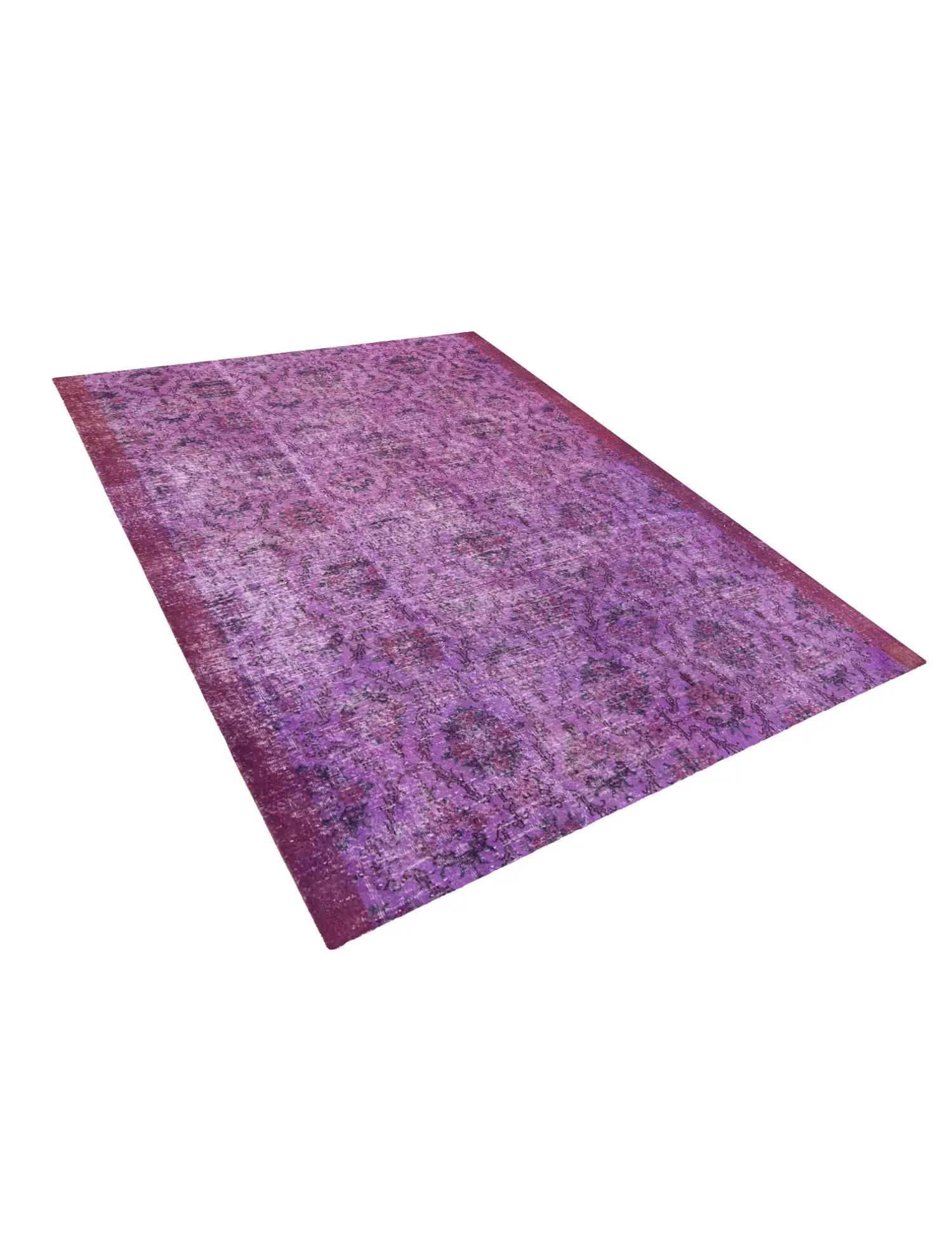 Purple Turkey Vintage Carpet 250 x 203 cm - Unique Handmade Carpet