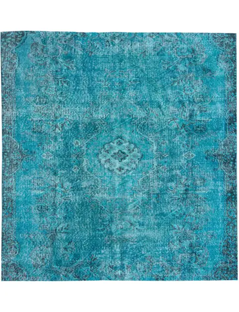 Turkoosi Turkki vintage matot 168 x 168 cm