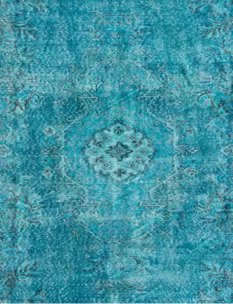 Turkoosi Turkki vintage matot 168 x 168 cm - view 3