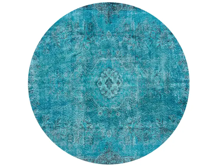 Türkis Türkei Vintage Teppich 168 x 168 cm