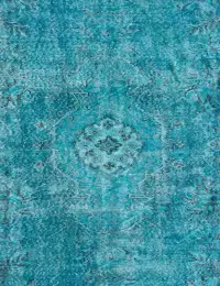 Türkis Türkei Vintage Teppich 168 x 168 cm - view 3