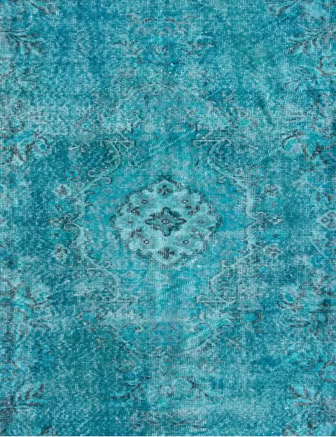 Turkoosi Turkki vintage matot 168 x 168 cm - view 3
