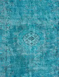 Türkis Türkei Vintage Teppich 240 x 168 cm - view 3