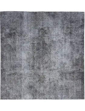 Grau Türkei Vintage Teppich 160 x 160 cm