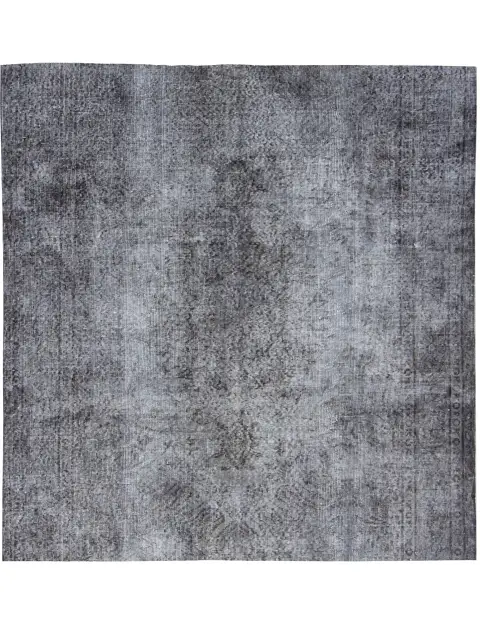 Grijs Turkije Vintage Tapijt 160 x 160 cm