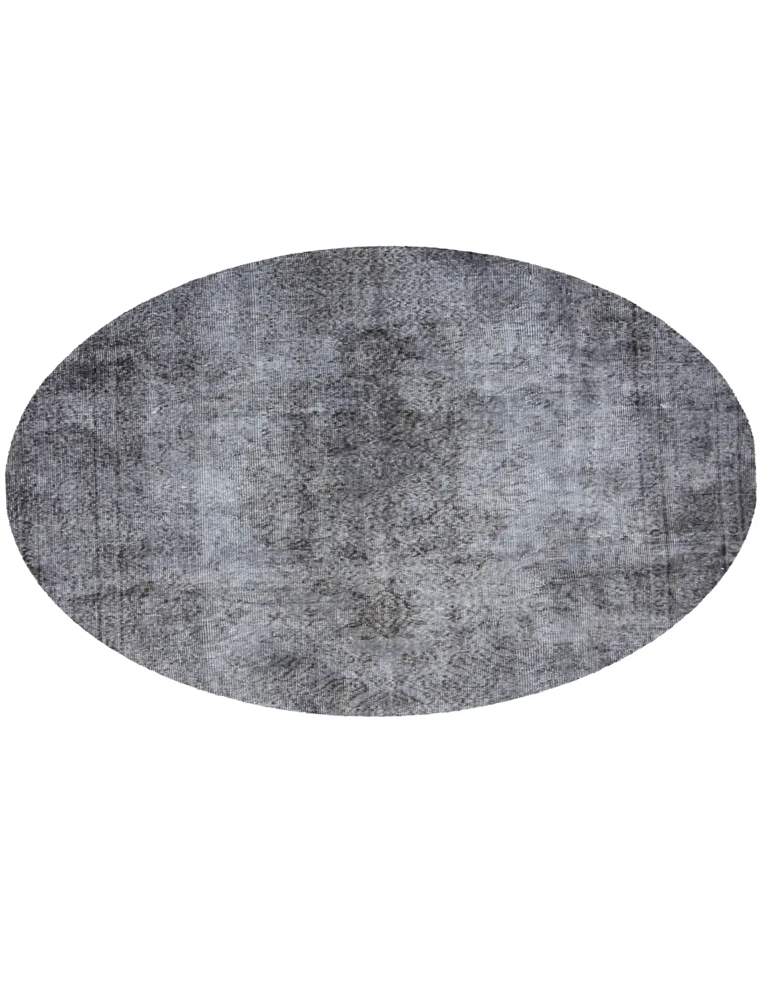 Grau Türkei Vintage Teppich 160 x 160 cm - Einzigartiger handgefertigter Teppich