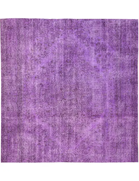 Purper Turkije Vintage Tapijt 170 x 170 cm