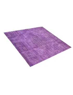 Púrpura Turquía Alfombra vintage 170 x 170 cm - view 2